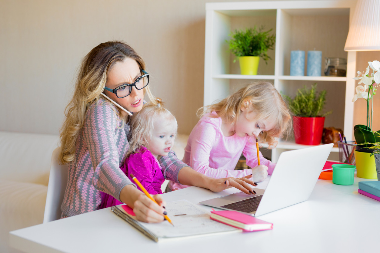 Home office con niños